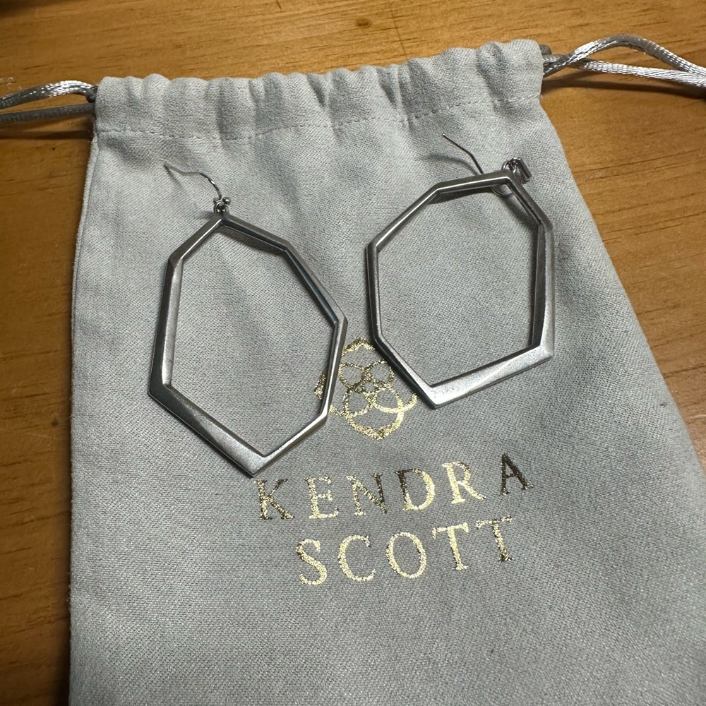 Kendra Scott Geometric Silver Earrings